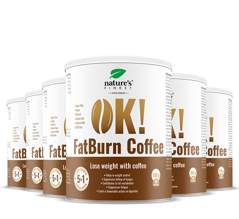 100% FatBurn Καφές | 6x OK!FatBurn® | Με ID-Alg® και L-Καρνιτίνη | Πιο Αδύνατο Σώμα | 900γρ | από την Nature's Finest.